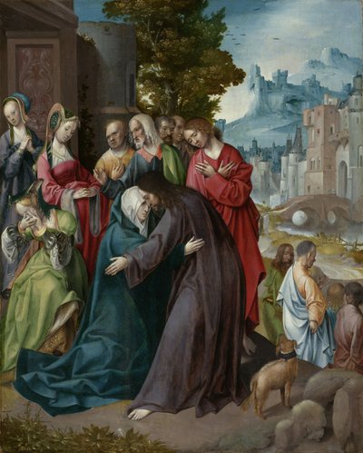Christus nimmt Abschied von seiner Mutter, ca. 1515-20 von Cornelis Engebrechtsz